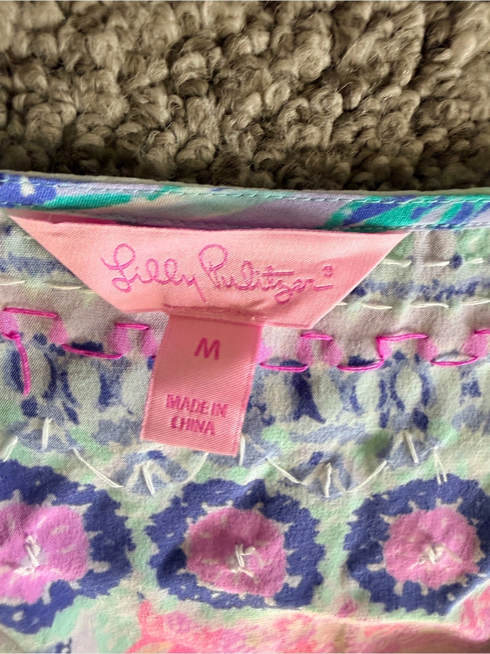 Lilly Pulitzer beaded Tropical V-Neck Tunic - Picture 5 of 5